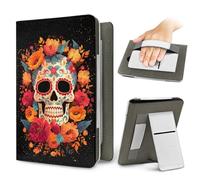 Treer Funda Kindle Compatible con 6,8”-7” Kindle Paperwhite, Funda para Pocketbook, E-Book Reader, Universal, Reposo/Despertar Automático, Cierre Magnético, Soporte Plegable (Naranja,OneSize)