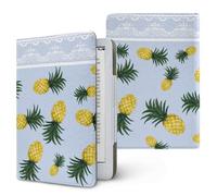 Treer Funda Kindle Compatible con 6,8”-7” Kindle Paperwhite, Funda para Pocketbook Impresión Fruta, E-Book Reader, Universal, Reposo/Despertar Automático, Soporte Plegable (piña)
