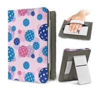 Treer Funda Kindle Compatible con 6,8”-7” Kindle Paperwhite, Funda para Pocketbook Impresión Pepinillo, E-Book Reader, Universal, Reposo/Despertar Automático, Soporte Plegable (Rosa Azul)