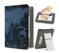 Treer Funda Kindle Compatible con 6.8-7”Kindle Paperwhite, Impresión Tierra Funda para Signature Edition 11/12, Reposo/Despertar Automático, Cierre Magnético, Soporte Plegable (Azul Oscuro)