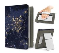 Treer Funda Kindle Compatible con 6.8-7”Kindle Paperwhite, Impresión Tierra Funda para Signature Edition 11/12, Reposo/Despertar Automático, Cierre Magnético, Soporte Plegable (Negro)