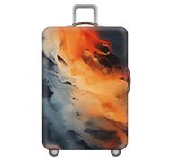 Treer Funda Maleta Cabina Grande Mediana Pequeño S/M/L/XXL, Fundas Maletas de Viaje con Cremallera Elástica Prueba de Arañazos y Polvo Protectora de 18-32 Pulgadas (Arenas movedizas artísticas 3,S)