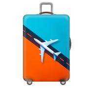 Treer Funda Maleta Cabina Grande Mediana Pequeño S/M/L/XXL, Fundas Maletas de Viaje con Cremallera Elástica Lavable Prueba de Arañazos y Polvo Protectora de 18-32 Pulgadas (Vols touristiques 3,L)