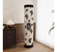 Treer Funda para Aparato de Aire Acondicionado de Suelo Interior, Cubierta de Aire Acondicionado de Suelo Elástico Todo incluido Antipolvo Housses de Protection Lavable (Rosas moradas,190x40cm)