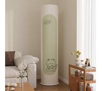 Treer Funda para Aparato de Aire Acondicionado de Suelo Interior, Cubierta de Aire Acondicionado de Suelo Elástico Todo incluido Antipolvo Housses de Protection Lavable (Pez gato,175x38cm)