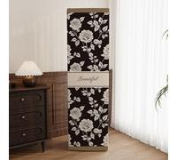 Treer Funda para Aparato de Aire Acondicionado de Suelo Interior, Cubierta de Aire Acondicionado de Suelo Elástico Todo incluido Antipolvo Housses de Protection Lavable (Flor,170x50x30cm)