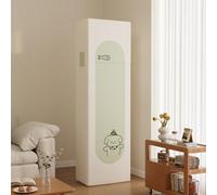 Treer Funda para Aparato de Aire Acondicionado de Suelo Interior, Cubierta de Aire Acondicionado de Suelo Elástico Todo incluido Antipolvo Housses de Protection Lavable (Perro pez,180 * 55 * 35cm)