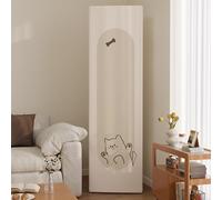 Treer Funda para Aparato de Aire Acondicionado de Suelo Interior, Cubierta de Aire Acondicionado de Suelo Elástico Todo incluido Antipolvo Housses de Protection Lavable (Gato marrón,175x53x33cm)