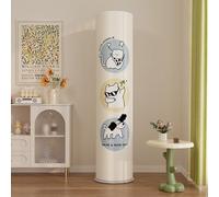 Treer Funda para Aparato de Aire Acondicionado de Suelo Interior, Cubierta de Aire Acondicionado de Suelo Elástico Todo incluido Antipolvo Housses de Protection Lavable (Gato Perro 1,190x40cm)