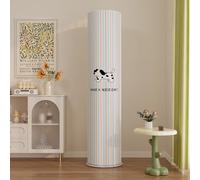 Treer Funda para Aparato de Aire Acondicionado de Suelo Interior, Cubierta de Aire Acondicionado de Suelo Elástico Todo incluido Antipolvo Housses de Protection Lavable (Gato Perro 6,185x40cm)