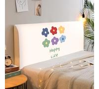 Treer Funda para Cabecero Elástica, Protector de Cabecera de Cama a Prueba de Polvo, Impresión 3D de Flores Protectora para Cabecero de Cama Todo Incluido para Decoración (Flor 5,180cm)