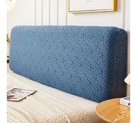 Treer Funda para Cabecero, Elasticidad Protector de Cabecera de Cama a Prueba de Polvo Rompecabezas 3D Protectora para Cabecero de Cama Todo Incluido para Decoración (Azul Claro,180cm)