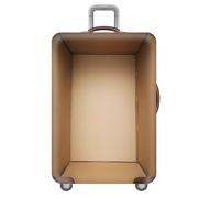 Treer Funda para Maleta Elástica, Protector de Equipaje Lavable y Antipolvo, Funda Protectora de Maletas de Viaje para Cabina y Facturado (Caja de cartón,L)