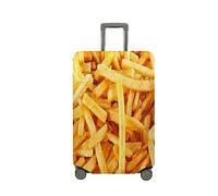 Treer Funda para Maletas,Elástica Funda Maleta,Luggage Cover con Cremallera,Cubierta Equipaje de Viaje de 18-32 Pulgadas,Estampas de Alimentos Trolley Case Funda de Anti-Polvo (Patatas Fritas,S)