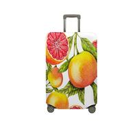 Treer Funda para Maletas,Elástica Funda Maleta,Luggage Cover con Cremallera,Cubierta Equipaje de Viaje de 18-32 Pulgadas,Estampado de Frutas Trolley Case Funda de Anti-Polvo (Pomelo 2,S)