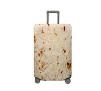 Treer Funda para Maletas,Elástica Funda Maleta,Luggage Cover con Cremallera,Cubierta Equipaje de Viaje de 18-32 Pulgadas,Estampas de Alimentos Trolley Case Funda de Anti-Polvo (Hamburguesas,L)