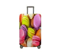 Treer Funda para Maletas,Elástica Funda Maleta,Luggage Cover con Cremallera,Cubierta Equipaje de Viaje de 18-32 Pulgadas,Estampas de Alimentos Trolley Case Funda de Anti-Polvo (Colorido,XL)