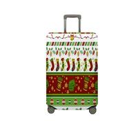 Treer Funda para Maletas,Elástica Funda Maleta,Luggage Cover con Cremallera,Cubierta Equipaje de Viaje de 18-32 Pulgadas,Tema de Navidad Trolley Case Funda de Anti-Polvo (Calcetines,S)