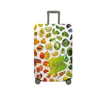 Treer Funda para Maletas,Elástica Funda Maleta,Luggage Cover con Cremallera,Cubierta Equipaje de Viaje de 18-32 Pulgadas,Estampas de Alimentos Trolley Case Funda de Anti-Polvo (Fruta,M)