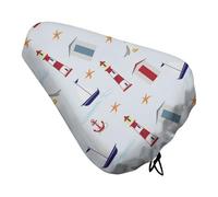 Treer Funda Sillin Bicicleta, Cubre Cojín del Asiento de Bicicleta Funda Antipolvo Protector para Cojines,Cubierta de Asiento para Bici Estatica,Carretera,Montaña (Velero,1 Pieza)