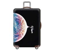 Treer Housse Valise Protection Cabine S/M/L/XL, Protege Valise de Voyage Soute Élastique Avec Fermeture Éclair Lavable Anti Poussière Anti Rayures pour 18 à 32 Pouces (Planeta 4,S)
