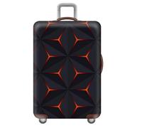 Treer Housse Valise Protection Cabine S/M/L/XL, Protege Valise de Voyage Soute Élastique Avec Fermeture Éclair Lavable Anti Poussière Anti Rayures pour 18 à 32 Pouces (Estilo Visual 8,S)