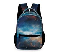 Treer Mochila Escolar para Niña Chico, Mochila Escolar Estampado Cielo Estrellado, Mochila Impermeable, Mochila Niño Mochila Colegio para Primaria (Cielo Estrellado J,43x32x15cm)