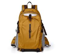 Treer Mochila Senderismo, 20-35L Mochila con Alivio de Carga Unisex para Trekking, Bolso de Viaje Ligero con Compartimentos Múltiples para Montañismo y Deporte Aire Libre (amarillo)