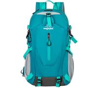 Treer Mochila Senderismo de Nylon, 40L Mochila con Alivio de Carga para Trekking, Bolso de Viaje Ligero con Correas Ajustables para Montañismo y Deporte Aire Libre (Azul 0A,49x34x20cm)