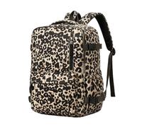 Treer Mochila Viaje Cabina Avion 40x30x20, Mochila Viaje Hombre Mujer, Travel Backpack, Impermeable Bolsa Viagem, Equipaje de Mano, para Vueling Ryanair (Estampado de Leopardo,40x30x20cm)