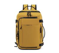 Treer Mochila Viaje Cabina Avion 40x30x20 Mochila Viaje Hombre Mujer, Travel Backpack, Repelente al Agua Bolsa Viagem, Equipaje de Mano, para Ryanair Vueling (Amarillo)