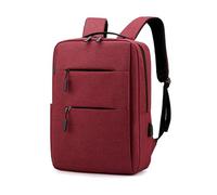 Treer Mochila Viaje Cabina Avion con Puerto USB Color Sólido, Mochila Viaje Hombre Mujer, Travel Backpack 40x30x14, Bolsa Viagem, Equipaje de Mano, para Vueling Ryanair (Rojo 01)