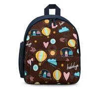 Treer Nylon Mochila Escolar para Niña Chico, Mochila Escolar 3D Coche de Dibujos Animados Mochila Impermeable, Mochila Niño 3-14 Años, Mochila Colegio para Primaria Secundaria (32x24x15cm,Color J)
