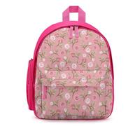 Treer Nylon Mochila Escolar para Niña Chico, Mochila Escolar Rosa Mochila Impermeable, Mochila Niño 3-10 Años, Mochila Colegio para Primaria Secundaria (Flor,32x24x15cm)