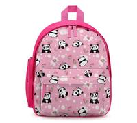 Treer Nylon Mochila Escolar para Niña Chico, Mochila Escolar Rosa Panda Mochila Impermeable, Mochila Niño 3-10 Años, Mochila Colegio para Primaria Secundaria (Panda 6,32x24x15cm)