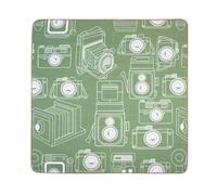 Treer Paño Microfibra Protección para Cámara y Objetivo, Tela de Autoadhesivo Mágica Plegable Envoltura Protectora Suave y Firme - Anticolisión Antifricción (Morado geométrico,350 * 350mm)