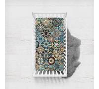 Treer Sabanas Bajeras para Cuna Bebe, Sábana Bajera Ajustable Minicuna Funda Capazo Transpirable Universal Protectores De Colchonetas para Niña y Niño (Boho 2,80x160cm)