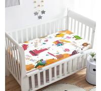 Treer Sabanas Cuna Minicuna, Vehículos 3D Capazo Sabanas Carrito Bebe Acogedor y Transpirable Protector Colchon Cuna para Rectangula Colchón de Bebé (Carretilla,85x51x10cm)