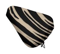 Treer Style Animale 3D Housses de Selle Imperméables pour Selle de Vélo, Housse de Pluie pour Siège de Vélo Avec Cordon de Serrage, pour Vélos de Route/VTT (Beige Negro,2 Piezas)