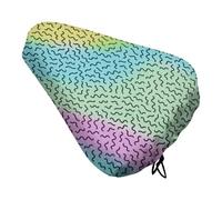 Treer Style Animale 3D Housses de Selle Imperméables pour Selle de Vélo, Housse de Pluie pour Siège de Vélo Avec Cordon de Serrage, pour Vélos de Route/VTT (Colorido,1 Pieza)