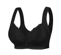 Treer Sujetador Sin Aros Tallas Grandes Push Up, Sujetador Sin Aros ni Costuras Copa Completa Suave Comodos con Bandolera Ajustable para Uso Diario Mujer Pechos Generosos (50/115C,327 Negro)