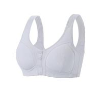 Treer Sujetador Sin Aros Tallas Grandes Push Up, Sujetador Sin Aros ni Costuras Copa Completa Suave Comodos con Bandolera Ajustable para Uso Diario Mujer Pechos Generosos (58/135,332 Blanco)