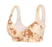Treer Sujetador Sin Aros Tallas Grandes Push Up, Sujetador Sin Aros ni Costuras Copa Completa Suave Comodos con Bandolera Ajustable para Uso Diario Mujer Pechos Generosos (52/120G,326 Beige)
