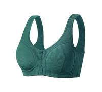 Treer Sujetador Sin Aros Tallas Grandes Push Up, Sujetador Sin Aros ni Costuras Copa Completa Suave Comodos con Bandolera Ajustable para Uso Diario Mujer Pechos Generosos (54/125,332 Verde Oscuro)