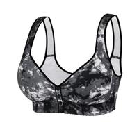 Treer Sujetador Sin Aros Tallas Grandes Push Up, Sujetador Sin Aros ni Costuras Copa Completa Suave Comodos con Bandolera Ajustable para Uso Diario Mujer Pechos Generosos (36/80E,326 Negro)