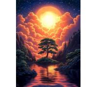 Trees 200 Piece Jigsaw Puzzles for Adults, Colourful, Challenging & Brainteasing Adult Puzzles 200 Pieces Sun Clouds, Fun jigsaws for The Whole Family 14x10 Inch