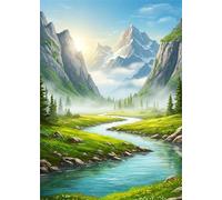 Trees 500 Piece Jigsaw Puzzles for Adults, Colourful, Challenging & Brainteasing Adult Puzzles 500 Pieces Mountains, Fun jigsaws for The Whole Family 20x15 Inch