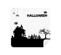 Trees Happy Ghost Fear Halloween Gafas de limpieza de gamuza limpiador de pantalla de gamuza de gamuza 2 piezas