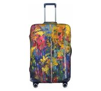 Trees in The Autumn Forest - Funda protectora para equipaje para viajes, negocios, vacaciones, se adapta a equipaje de 18 a 21 pulgadas, multicolor, M(22"-24" Suitcase)