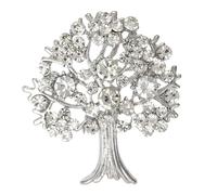 Trees of Life - Broche de cierre seguro multiusos con diseño de árboles de la vida, adorno delicado para solapa, accesorio de armario femenino, talla única, como se describe